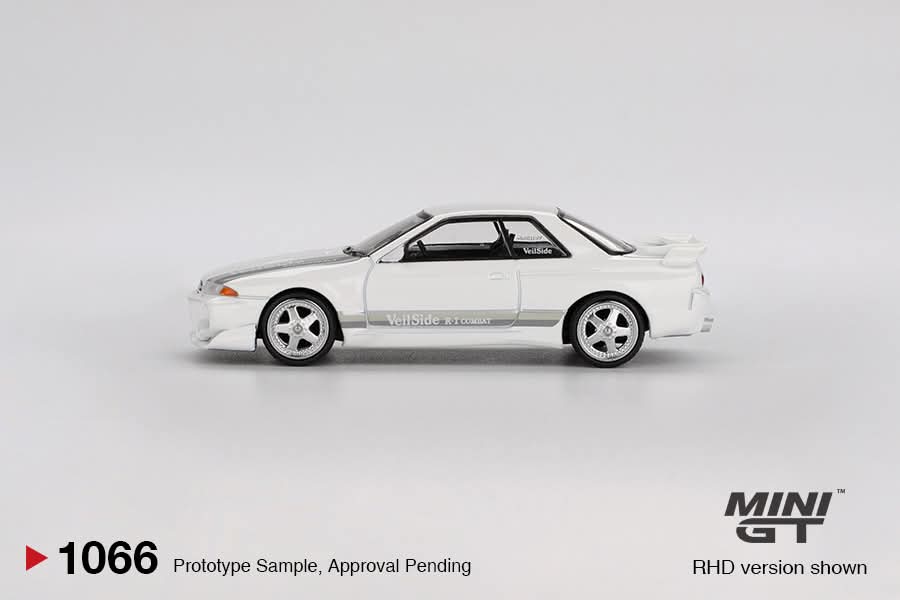 Mini GT Nissan Skyline GT-R R32 Veilside Combat C-I White Blister Packaging MGT01066 1/64 Diecast