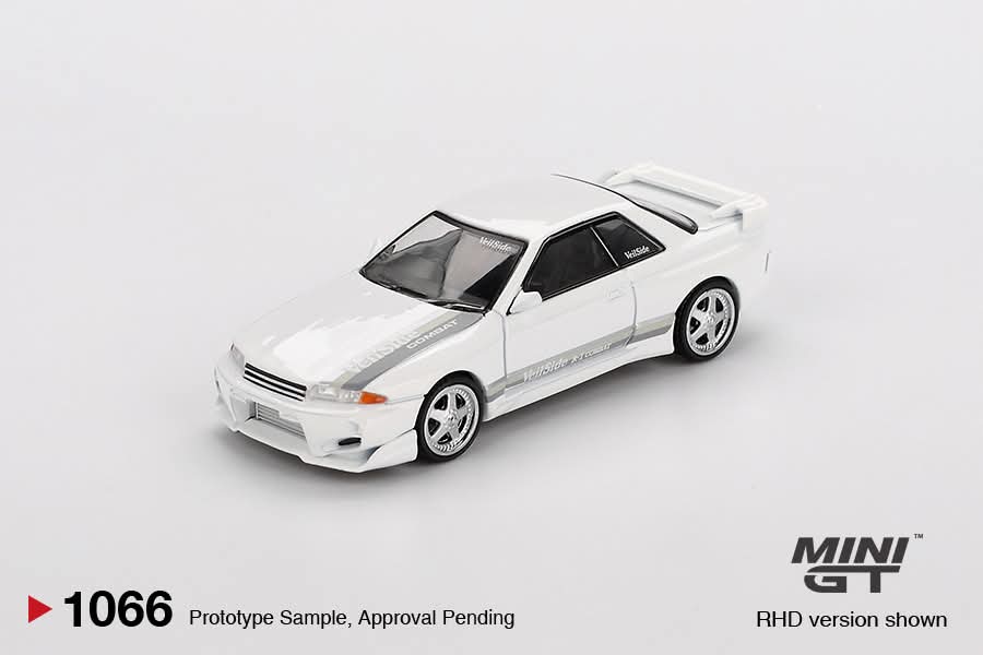 Mini GT Nissan Skyline GT-R R32 Veilside Combat C-I White Blister Packaging MGT01066 1/64 Diecast