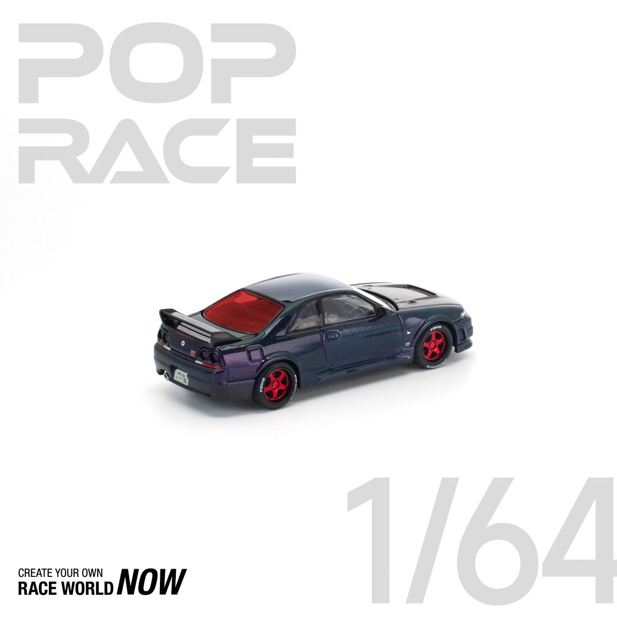 *Pre-Order* Pop Race Nissan Skyline GT-R R33 Ghost Chameleon PR640356 1/64 Die Cast