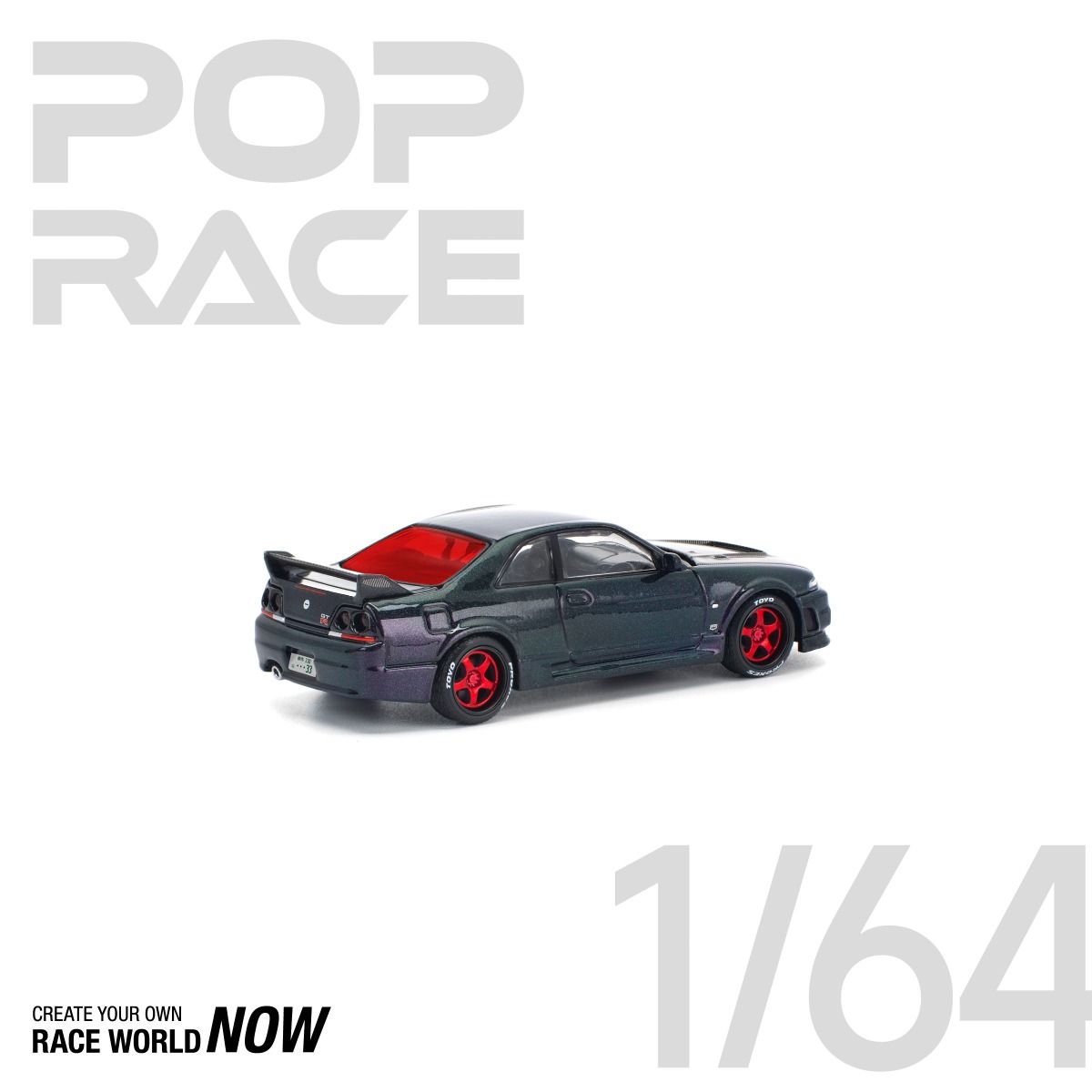 *Pre-Order* Pop Race Nissan Skyline GT-R R33 Ghost Chameleon PR640356 1/64 Die Cast