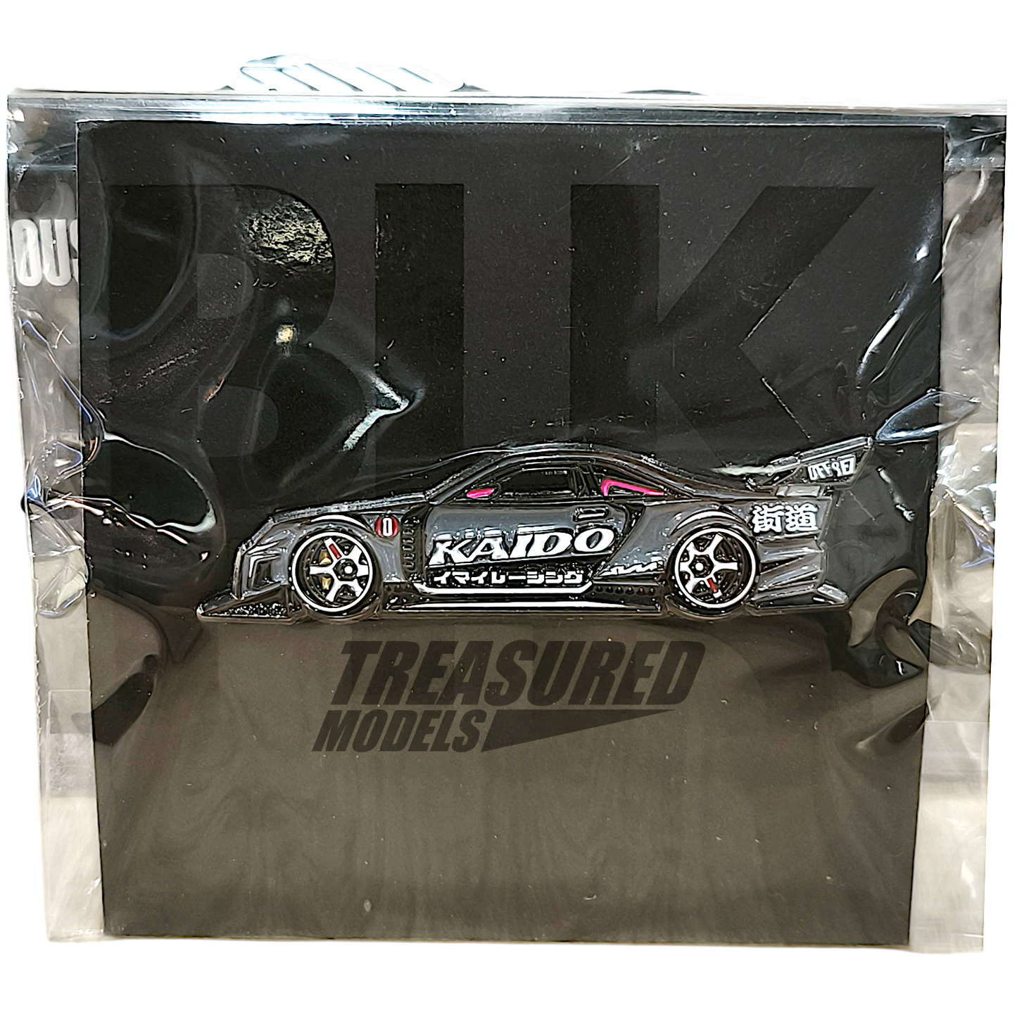 Kaido House & Pin Nissan Skyline GT-R R34 Kaido Works Black Limited KHMG105 1/64 Diecast