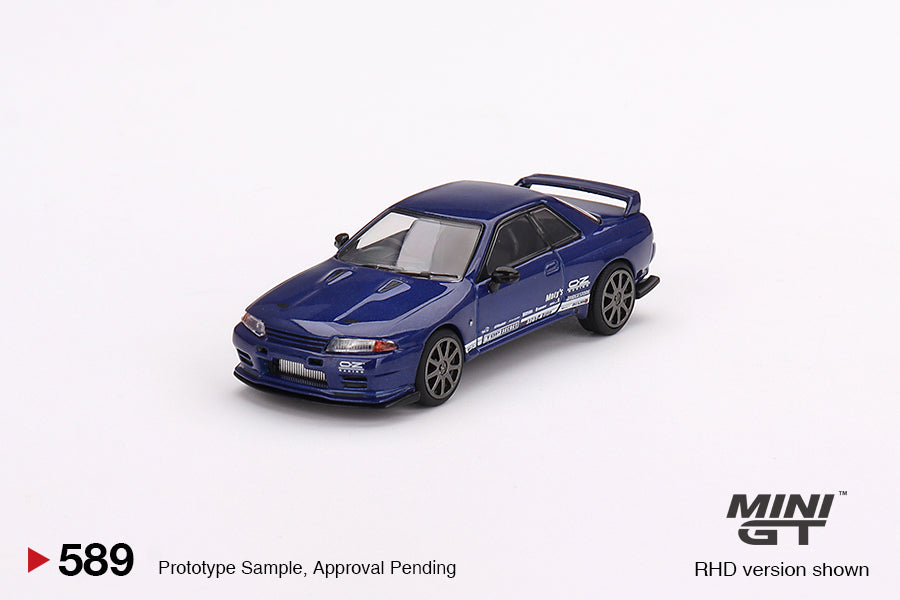 Mini GT Nissan Skyline GT-R Top Secret VR32 Metallic Blue MGT00589 1/64 Die Cast