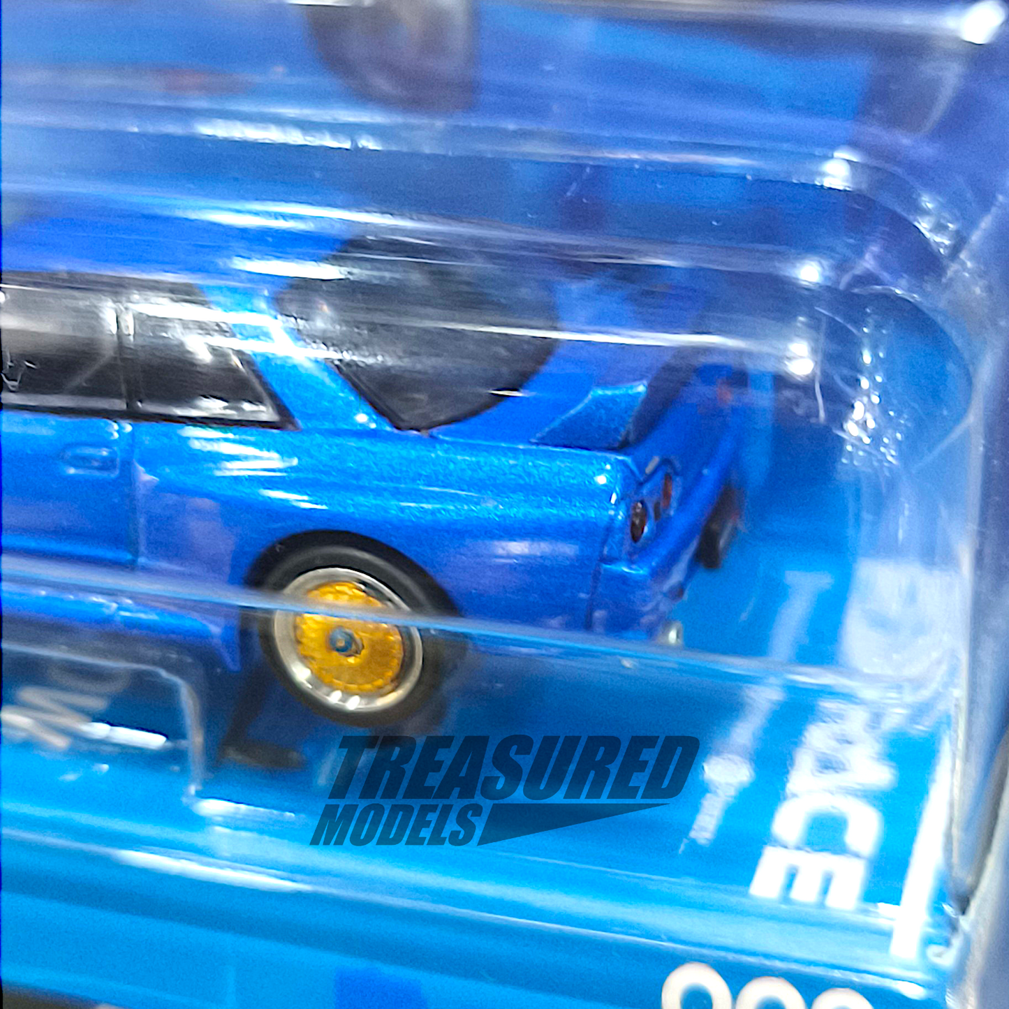 Pop Race Nissan Skyline R32 Bayside Blue Enigma Exclusive PRE009 1/64 Diecast