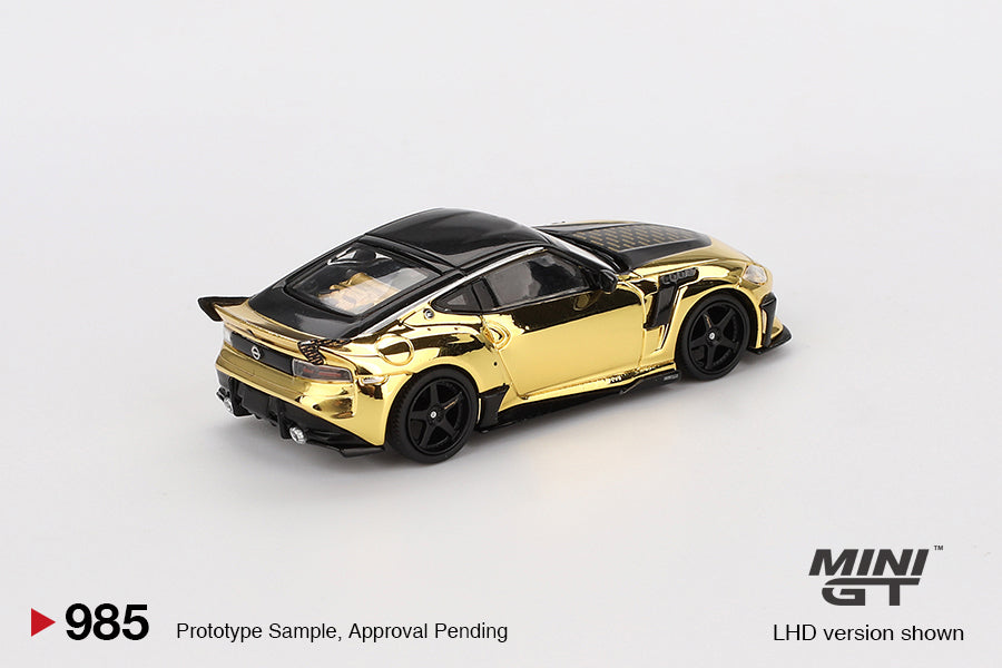 Mini GT Nissan Z VeilSide FFZ400 Gold Chrome MGT00985 1/64 Die Cast