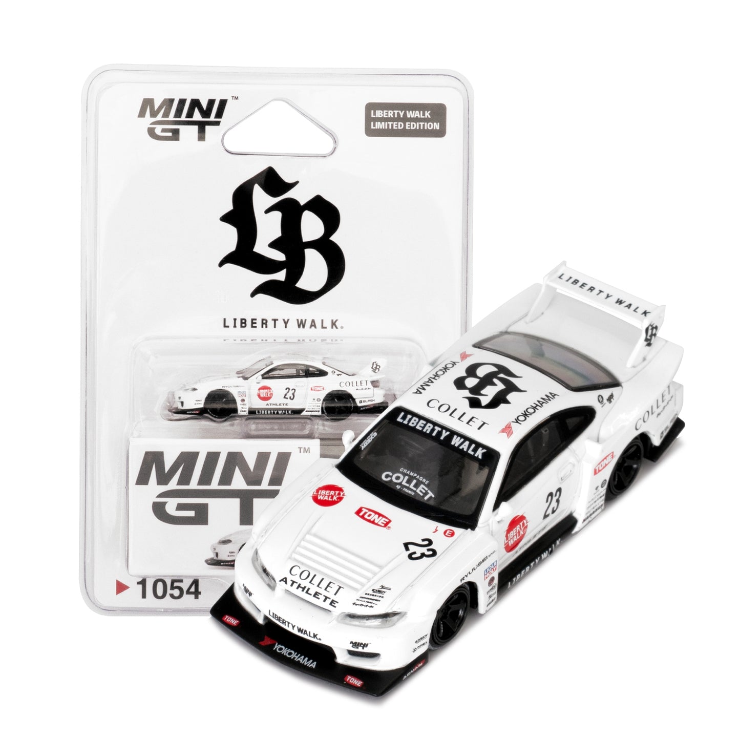 Nissan S15 Silvia LB-Super Silhouette ATHLETE LBWK Card Blister Packaging MGT01054 1/64 Diecast