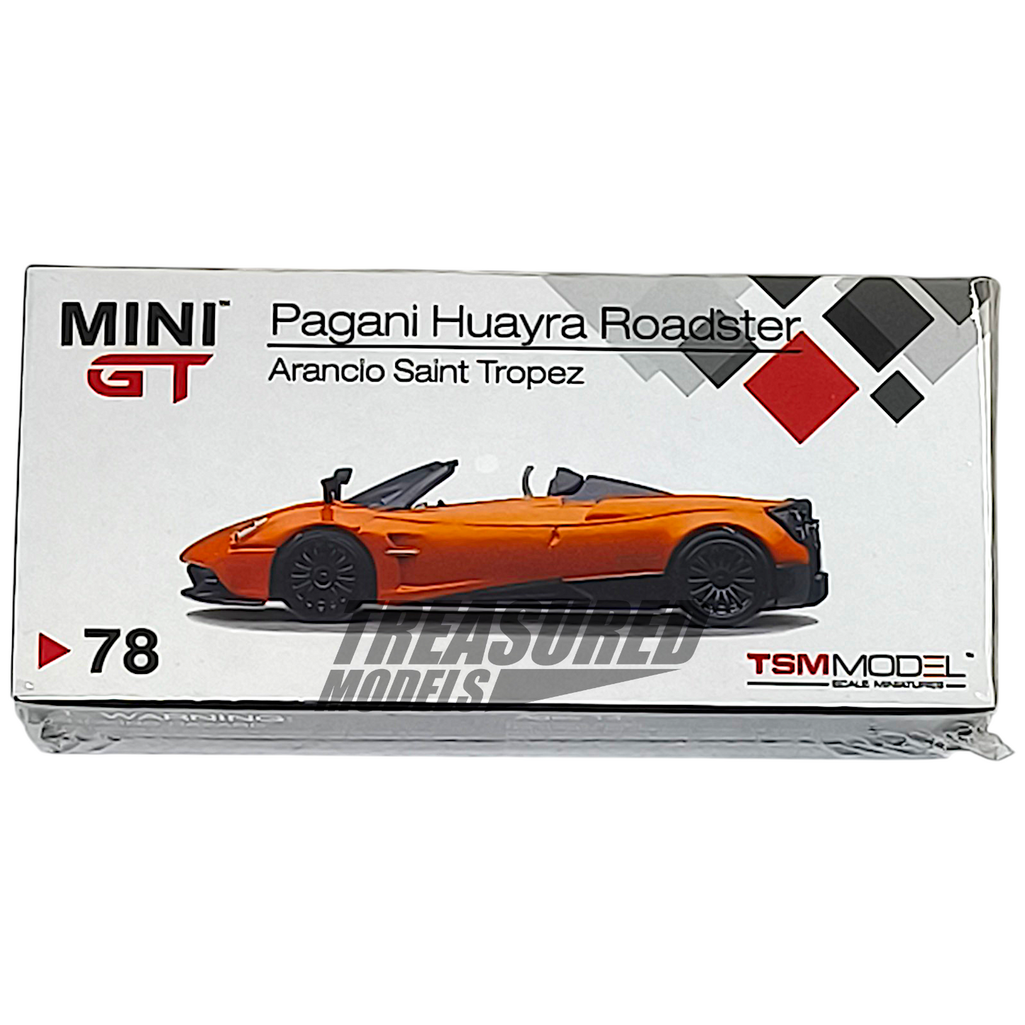 Mini GT Pagani Huayra Roadster Arancio Saint Tropez MGT00078 1/64 Die Cast