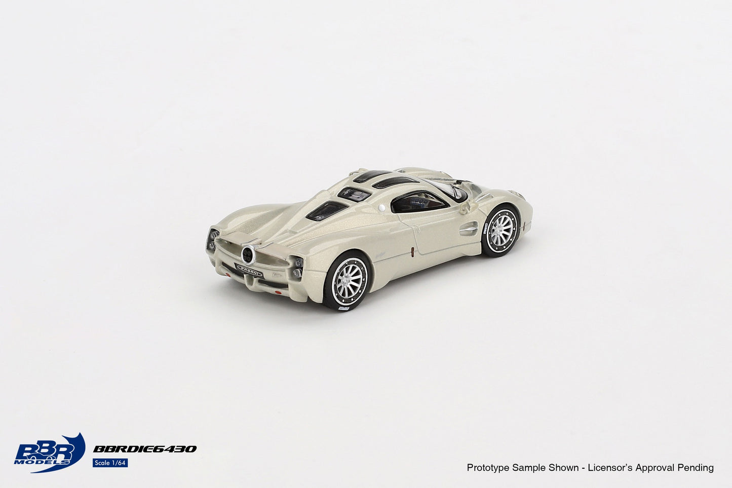 BBR Pagani Utopia Presentation Grigio Rinascimento BBRDIE6430 1/64 Die Cast