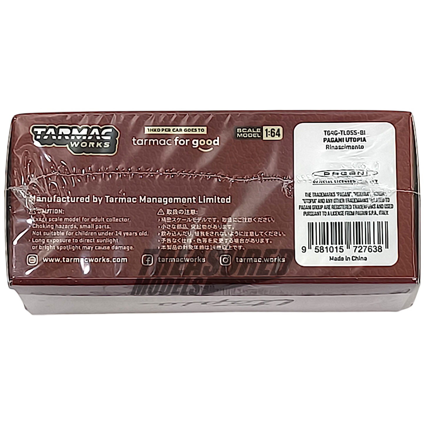 Tarmac Works Pagani Utopia Rinascimento T64G-TL055-BI 1/64 Diecast