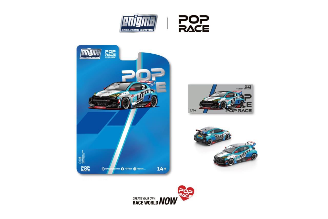 CHASE! Pop Race Pandem GR Yaris Auto Finesse Chase Blister Packaging 1/64 Diecast