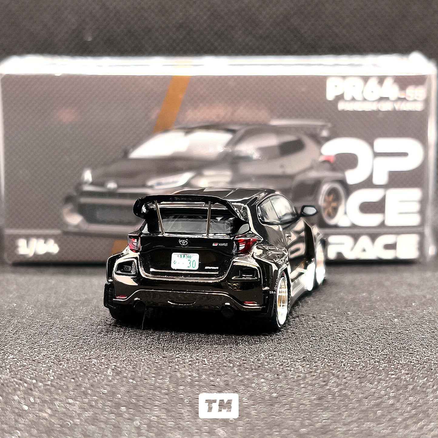 Pop Race Pandem GR Yaris Gold Rims PR64055 1/64 Diecast
