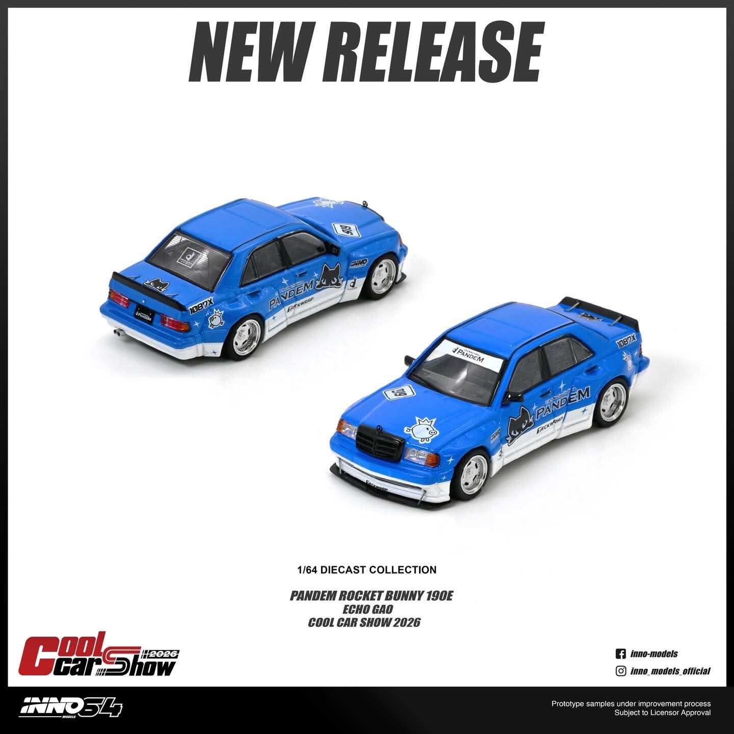 Inno64 Pandem Rocket Bunny 190E Echo Gao Cool Car Show 2026 1/64 Diecast