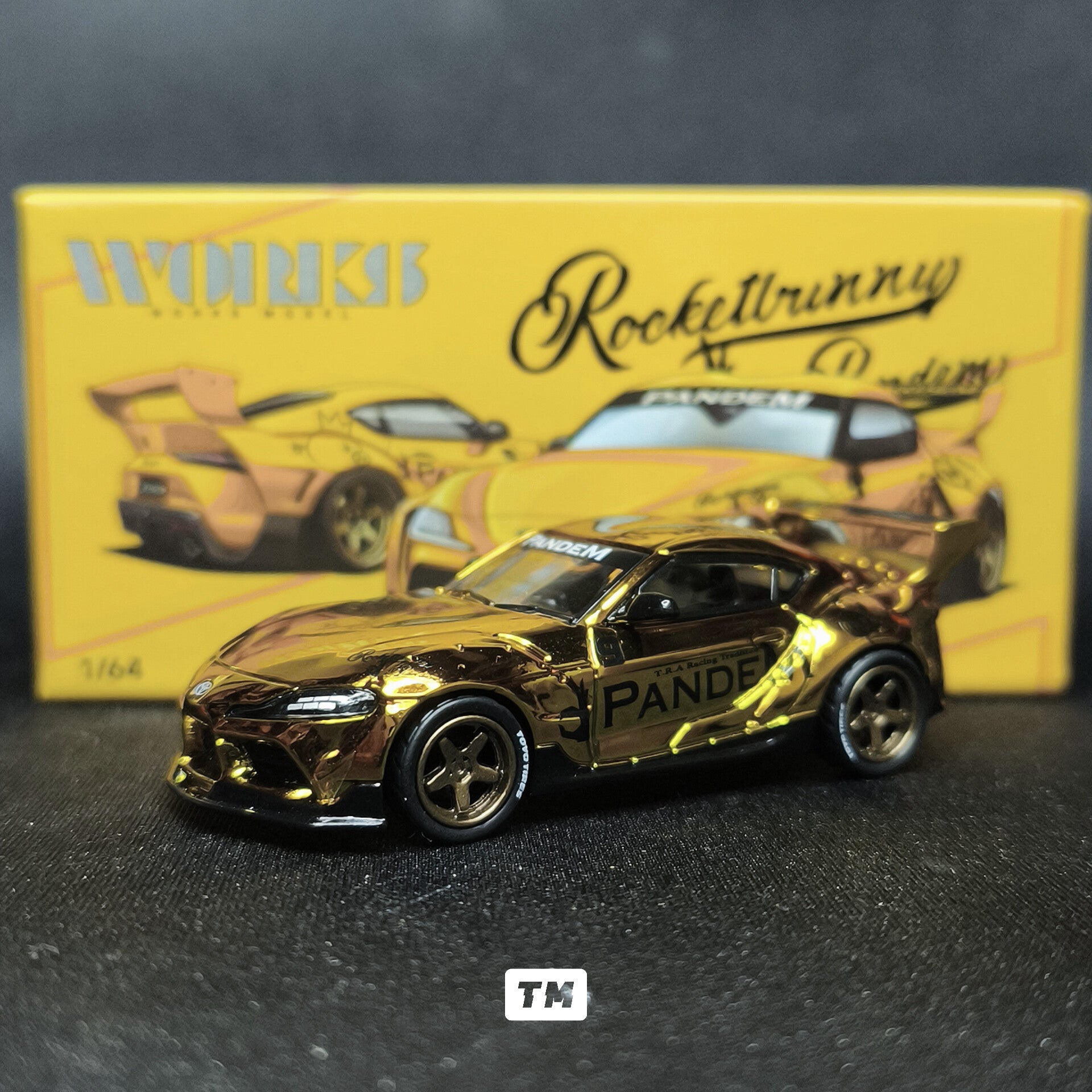 CHASE! Works Model Pandem Supra Yellow Chrome TMCS 2026 W640014 1