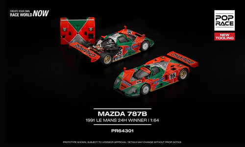 Pop Race Mazda 787B 1991 Le Mans 24H Winner PR64301 1/64 Die Cast