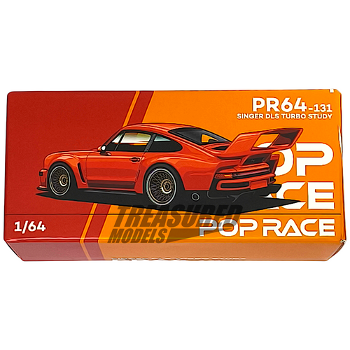 Pop Race Porsche Singer Turbo Study Orange PR640131 1/64 Die Cast