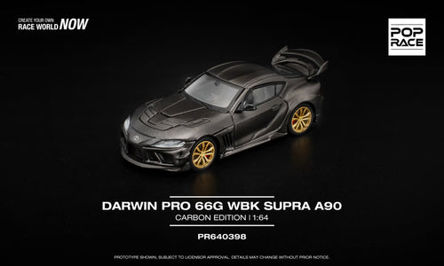 Pop Race Toyota Supra A90 Darwin Pro 66G WBK Carbon Edition PR640398 1/64 Die Cast