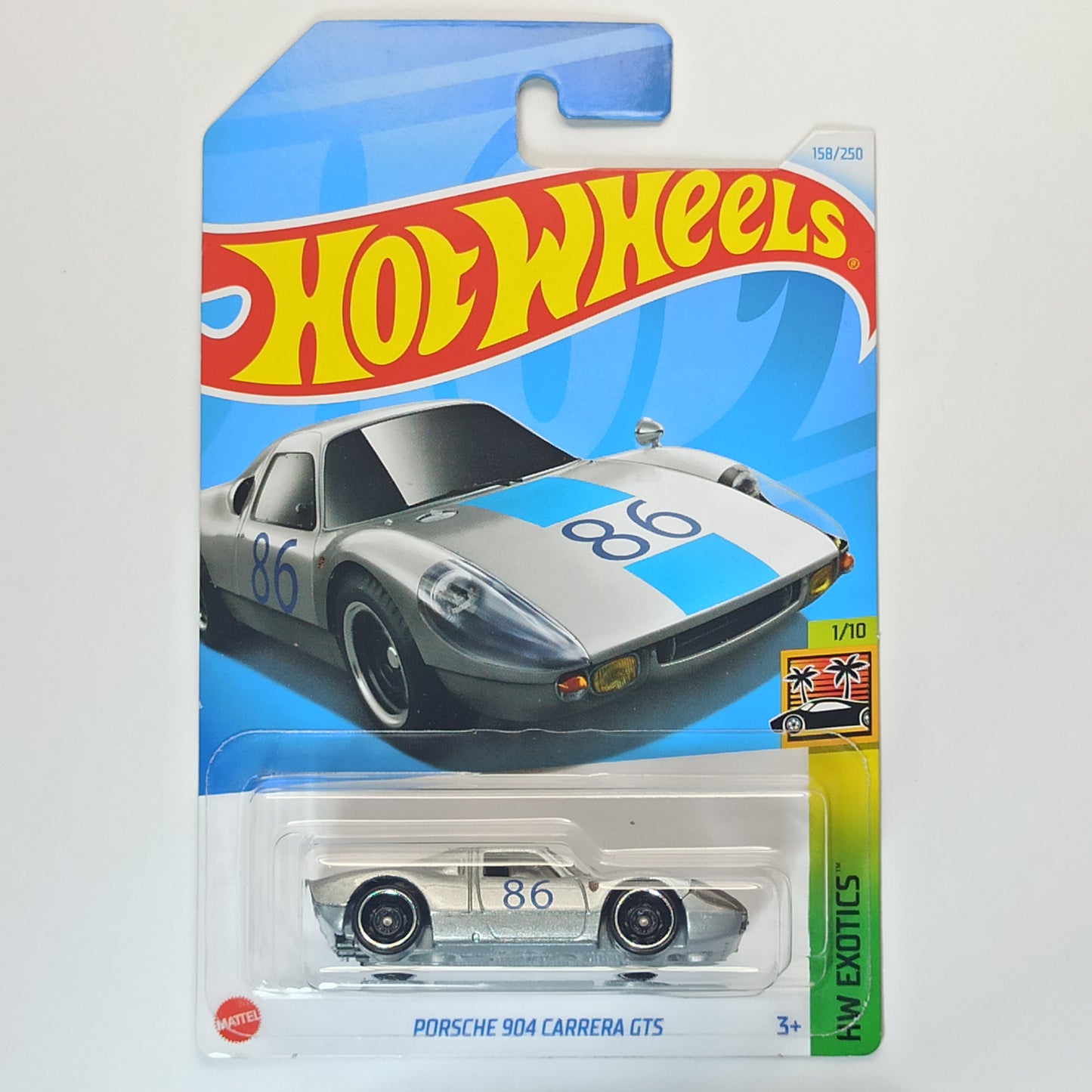 Hot Wheels Porsche 904 Carrera GTS Gray 2024 HW Exotics 1/64 Diecast