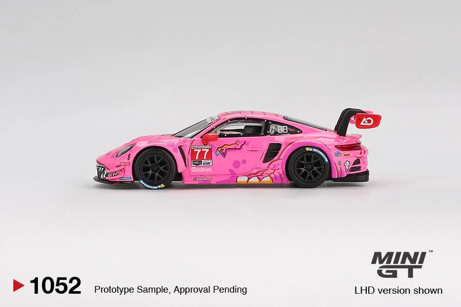 *Pre-Order* Mini GT Porsche 911 GT3 R #77 AO Racing 2024 IMSA Road America 1/64 Die Cast