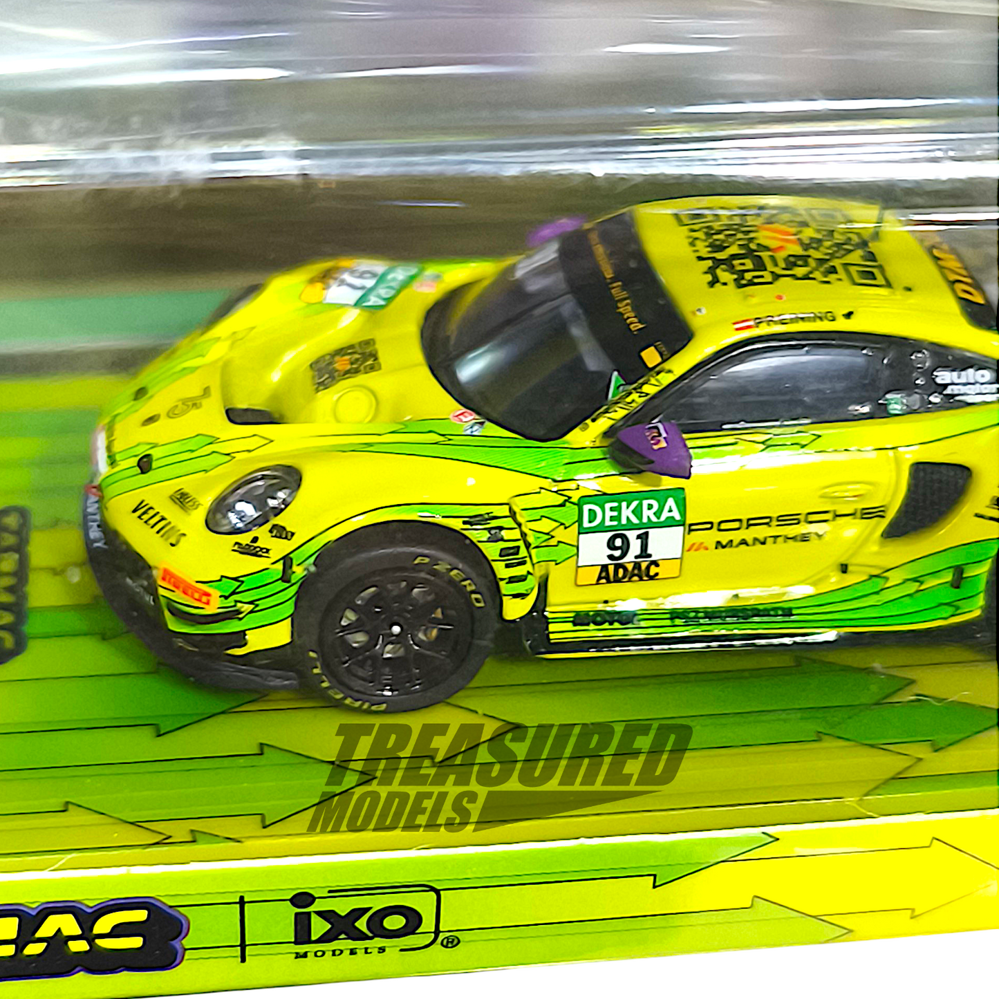 Tarmac Works Porsche 911 GT3 R DTM Champion 2023 Thomas Preining 1/64 Diecast