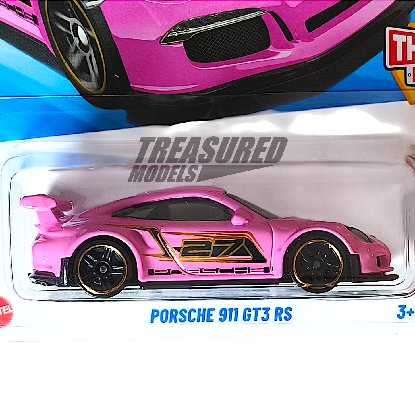 Hot Wheels Porsche 911 GT3 RS 2016 Pink 2025 Main Line Then and Now 1/64 Diecast