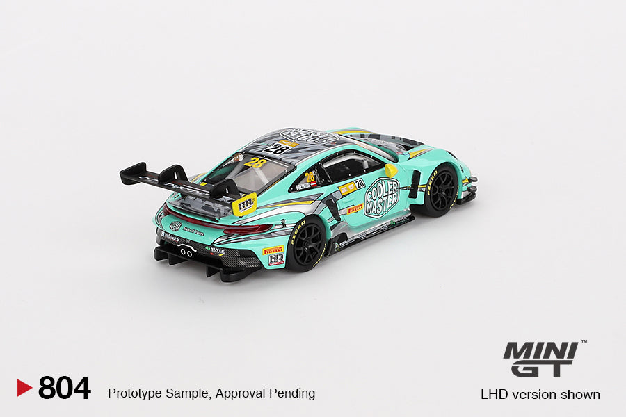 Mini GT Porsche 911 GT3 R #28 HubAuto Racing 2023 FIA GT World Cup 70th Macau Grand Prix MGT00804 1/64 Die Cast