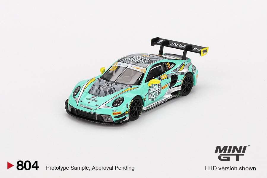 Mini GT Porsche 911 GT3 R #28 HubAuto Racing 2023 FIA GT World Cup 70th Macau Grand Prix MGT00804 1/64 Die Cast