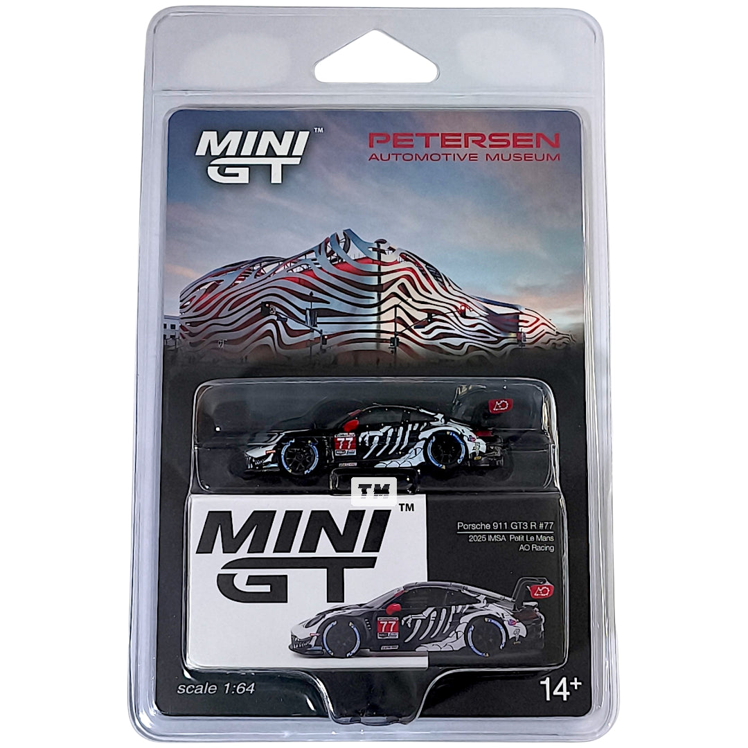 Mini GT Porsche 911 GT3 R #77 AO Racing 2025 IMSA Petit Le Mans