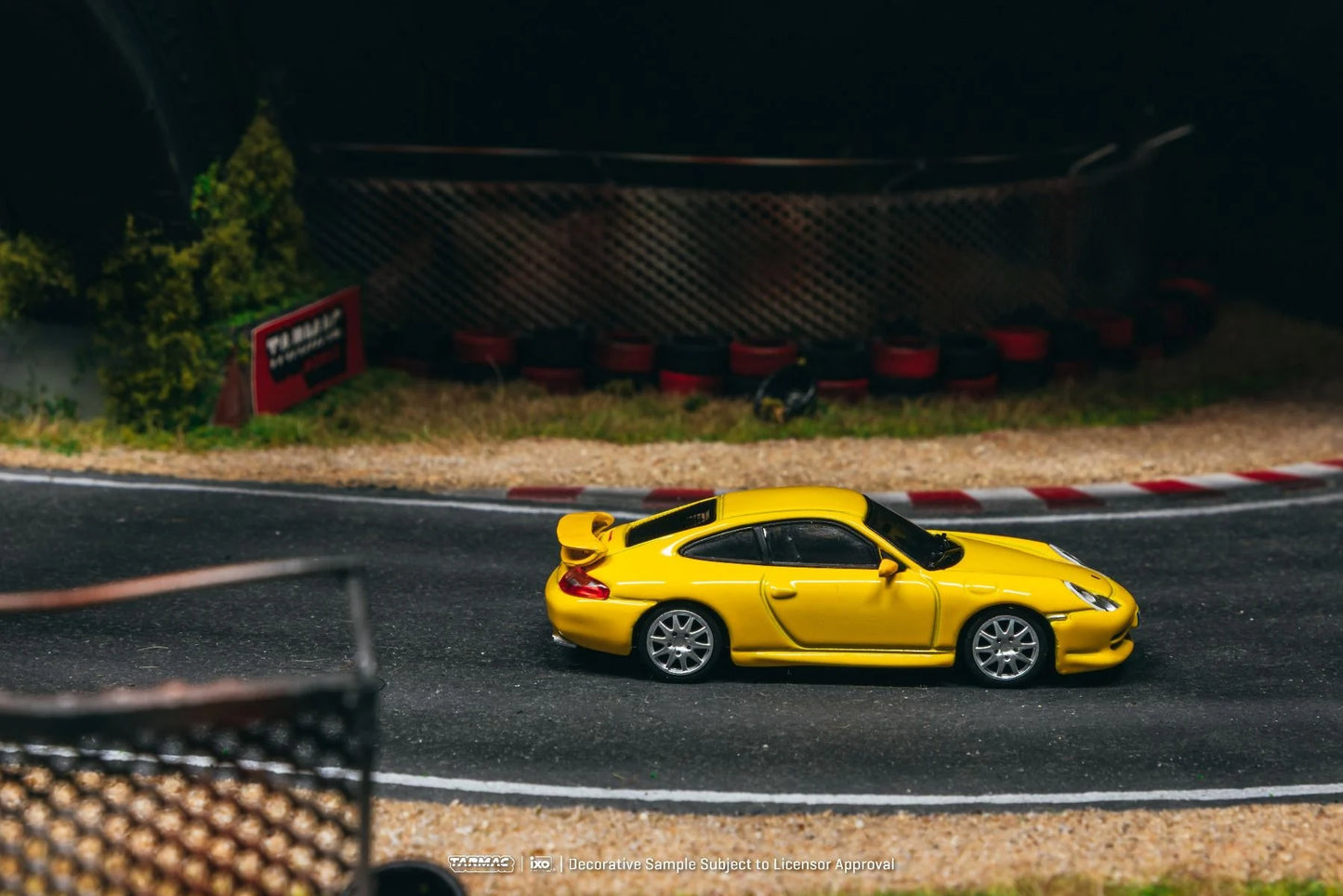 Tarmac Works Porsche 911 GT3 Type 996 Yellow T64G-069-YL 1/64 Diecast