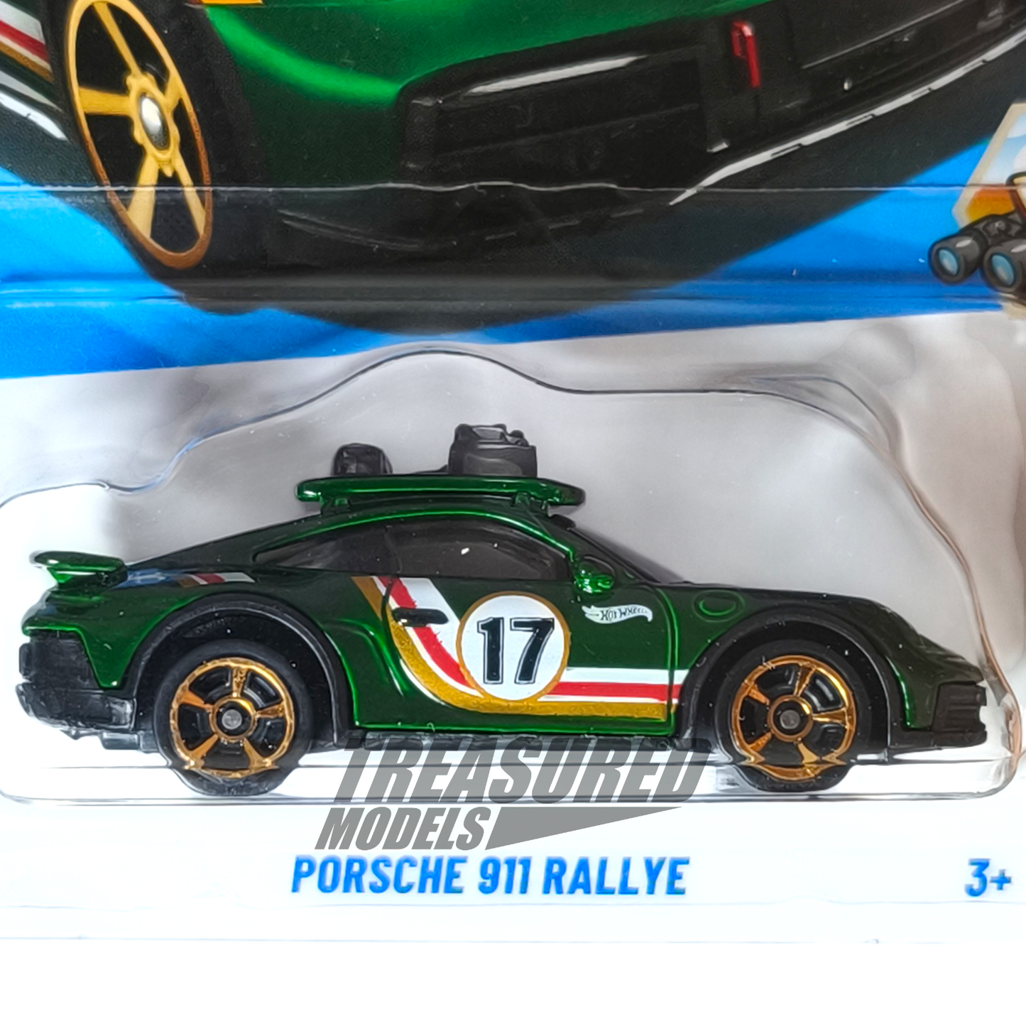 Hot Wheels Porsche 911 Rallye Dark Green 2025 Main Line Safari Mode 1/64 Die Cast