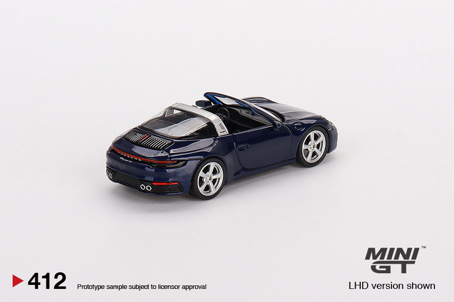 Mini GT Porsche 911 Targa 4S Gentian Blue Metallic MGT00412 1/64 Diecast
