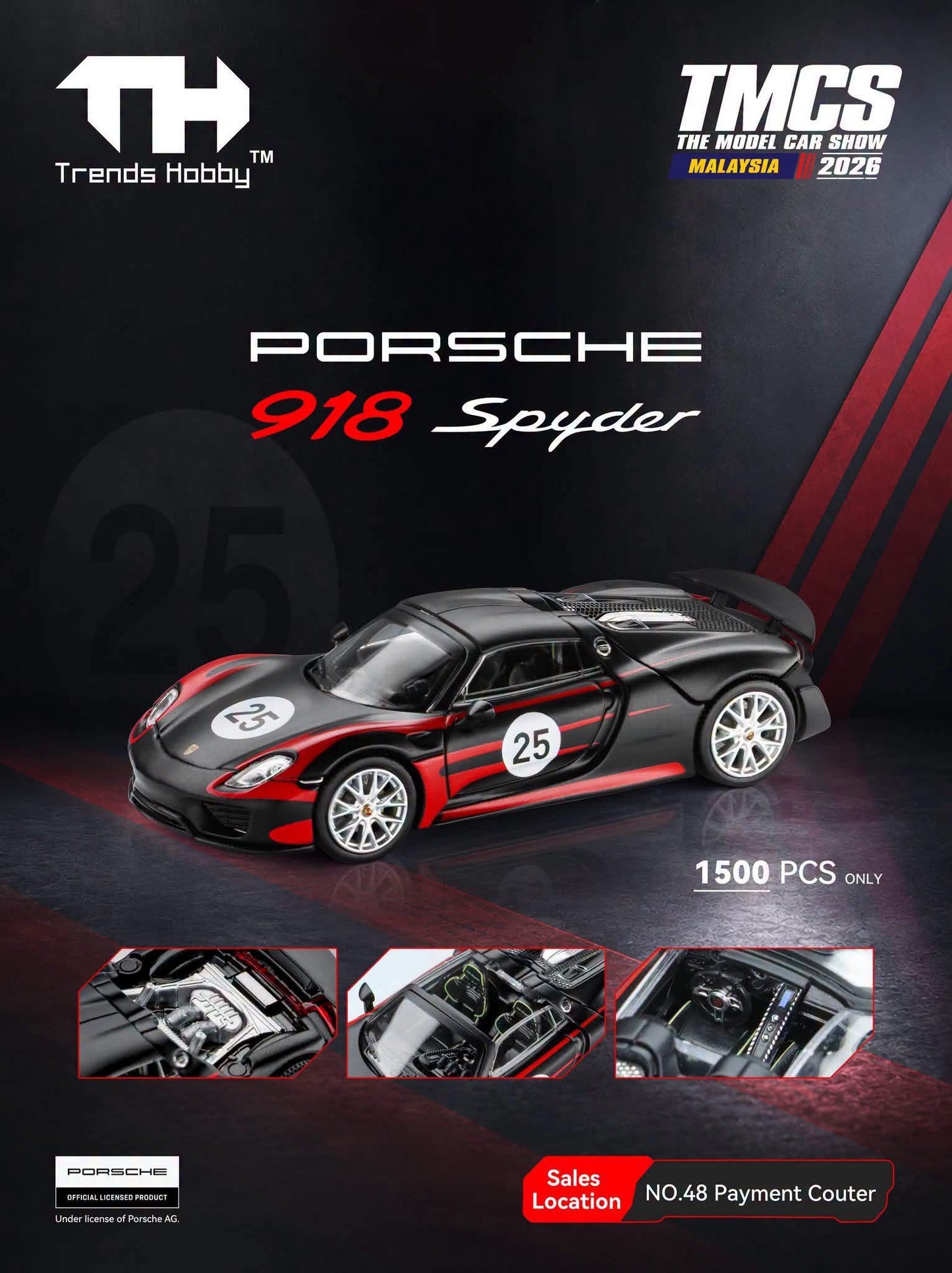 Trends Hobby Porsche 918 Spyder TMCS 2026 241086D 1/64 Diecast