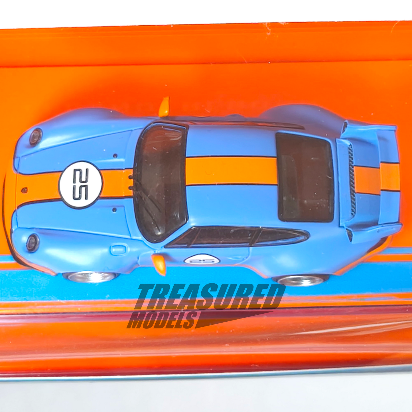 Tarmac Works Porsche 993 Remastered By Gunther Werks Blue & Orange T64-TL054-BO 1/64 Die Cast