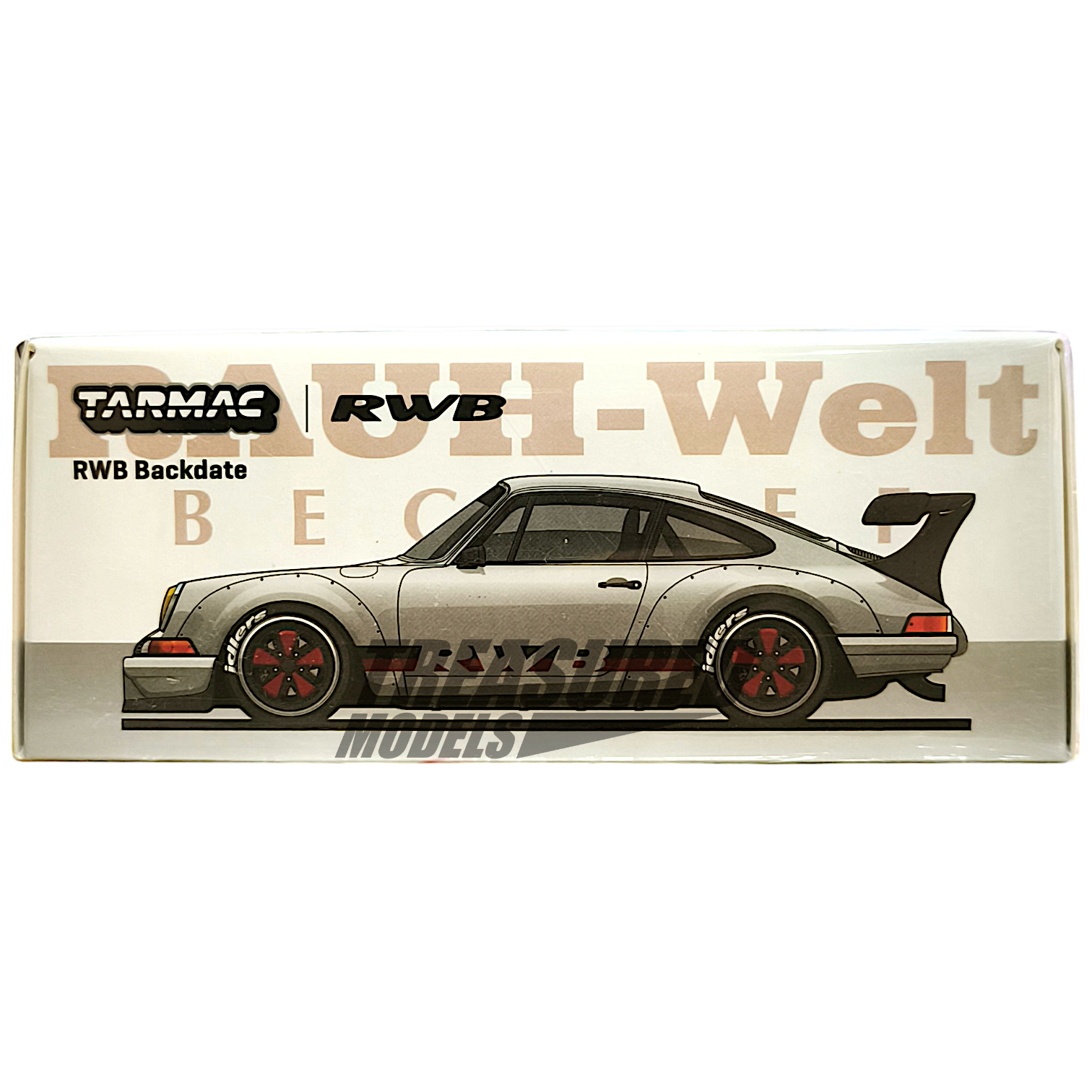 Tarmac Works Porsche RWB Backdate Silver Taiwan Special Edition