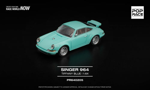 *Pre-Order* Pop Race Porsche Singer 964 Tiffany Blue PR640205 1/64 Die Cast