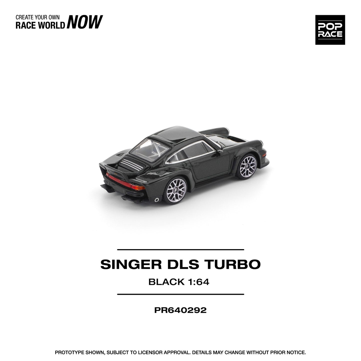 *Pre-Order* Pop Race Porsche Singer DLS Turbo Black PR640292 1/64 Die Cast