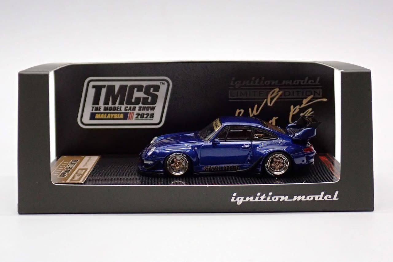 Ignition Model RWB 993 Blue Metallic TMCS 2026 4143 1/64 Diecast