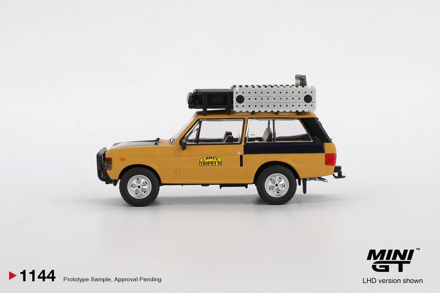 *Pre-Order* Mini GT Range Rover 1981 Camel Trophy Sumatra C.Swoboda & K.Mentel Winner MGT01144 1/64 Diecast