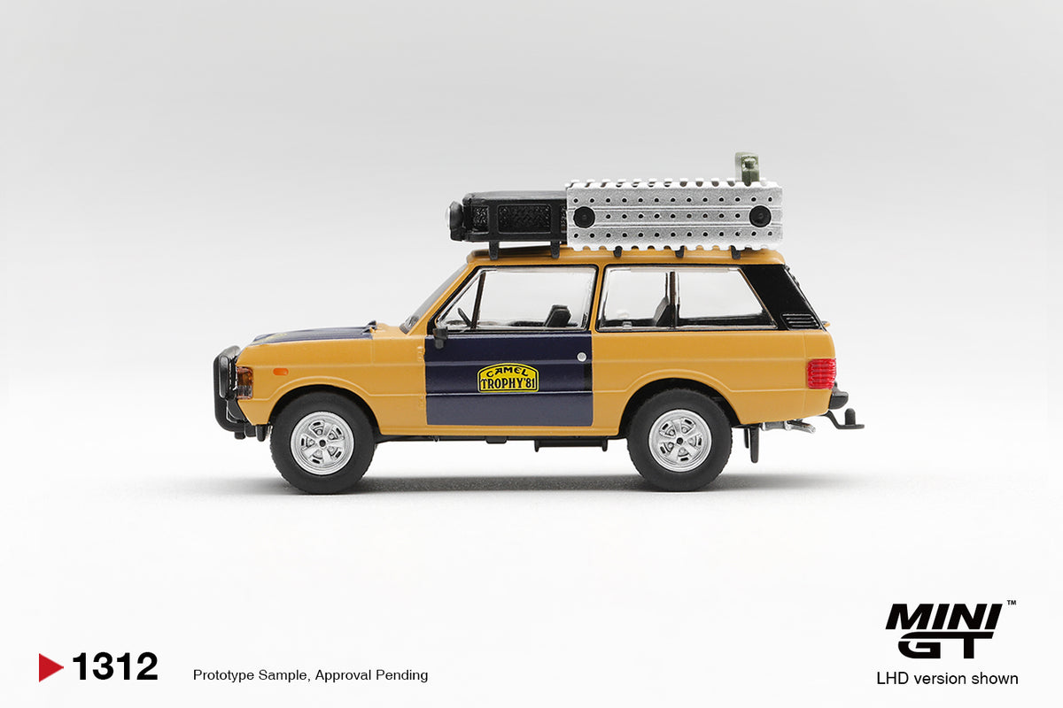 MINI GT Range Rover 1981 Camel Trophy Sumatra H.Fischer & W.Bays MGT01312 1/64 Diecast