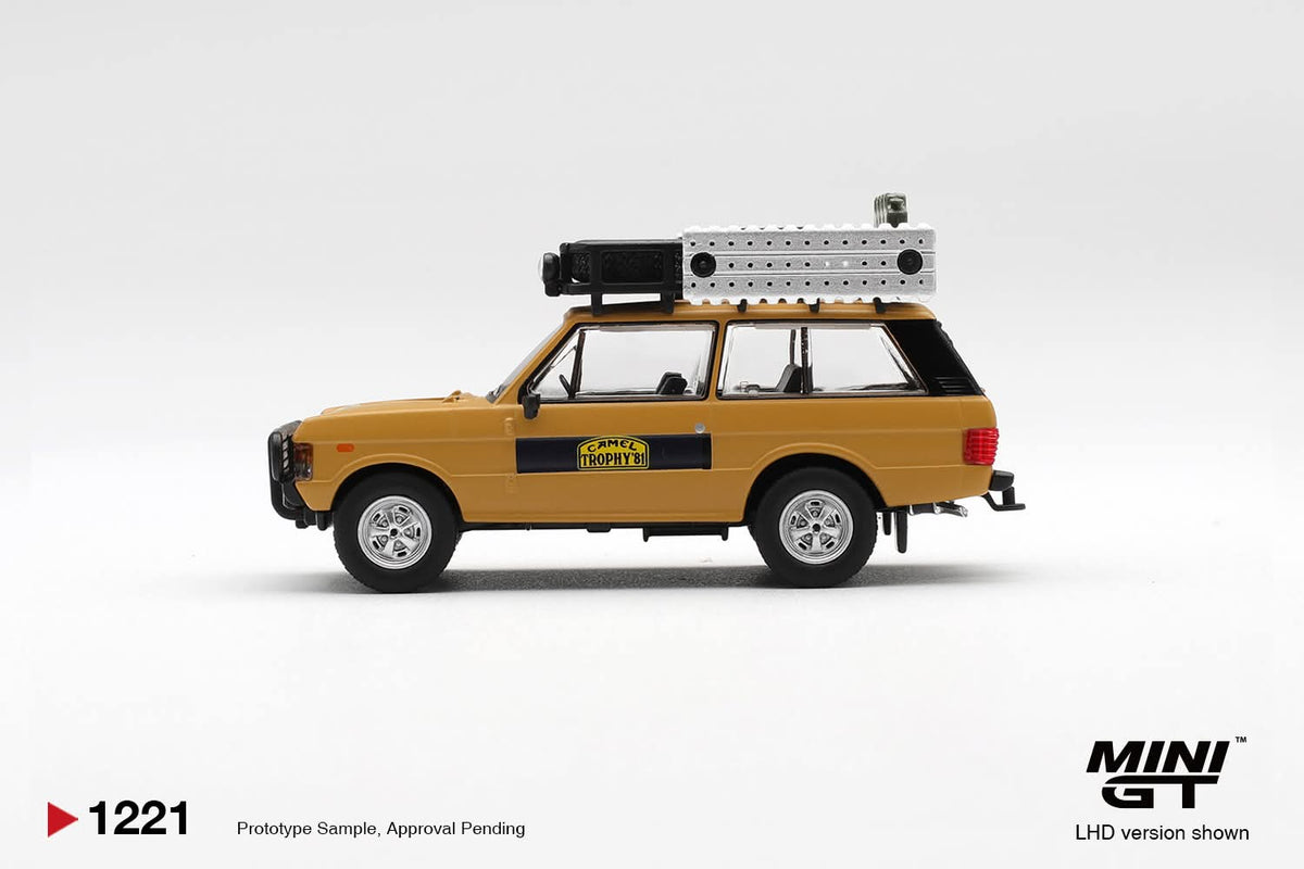 Mini GT Range Rover 1981 Camel Trophy Sumatra K.Stoppa & A.Valldorf MGT01221 1/64 Diecast