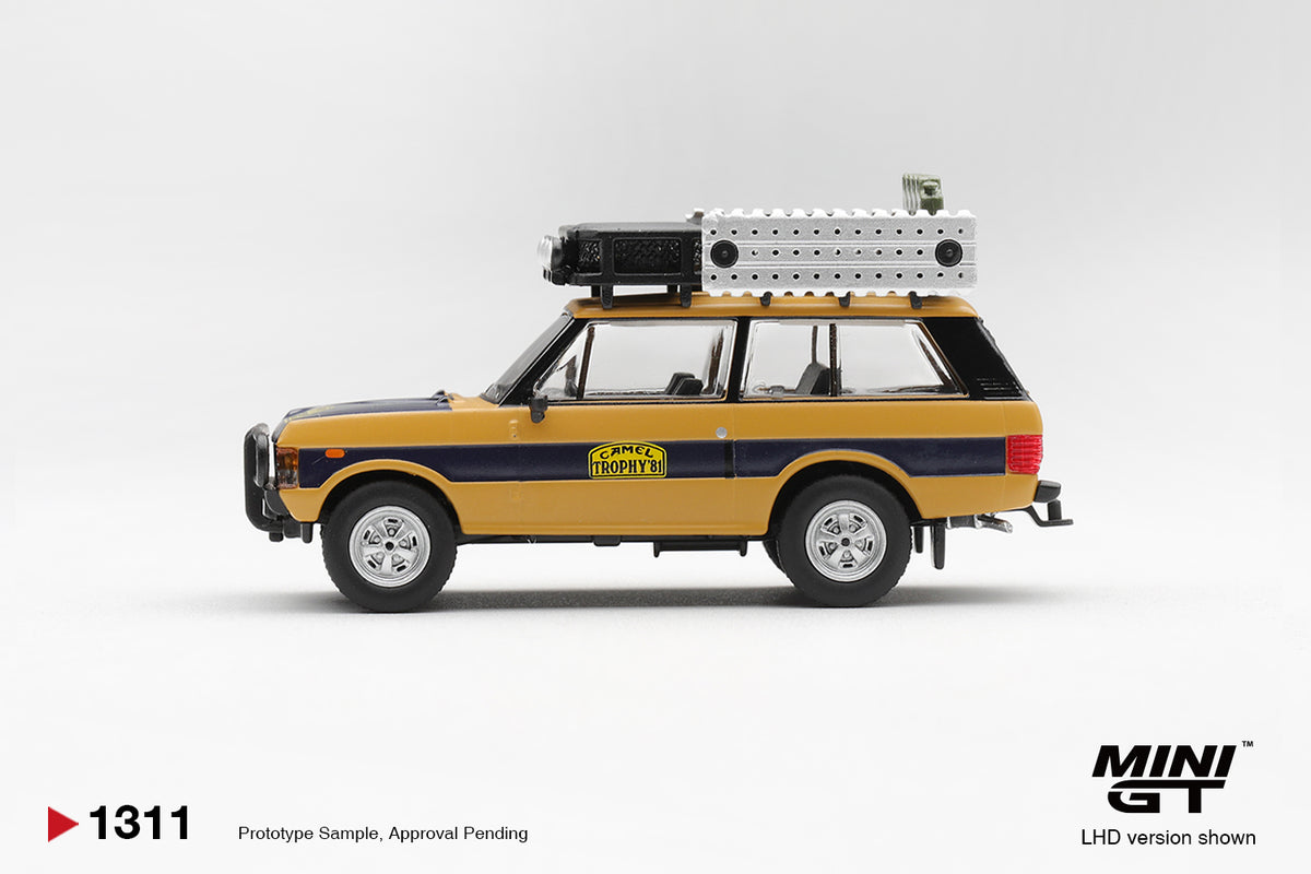 MINI GT Range Rover 1981 Camel Trophy Sumatra N.Sudmann & F.Hofmann MGT01311 1/64 Diecast