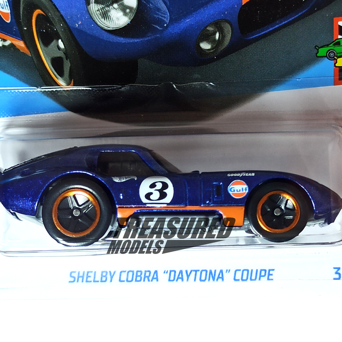 Hot Wheels Shelby Cobra Daytona Coupe Metalflake Dark Blue 2024 Main Line HW Race Day 1/63 Die Cast