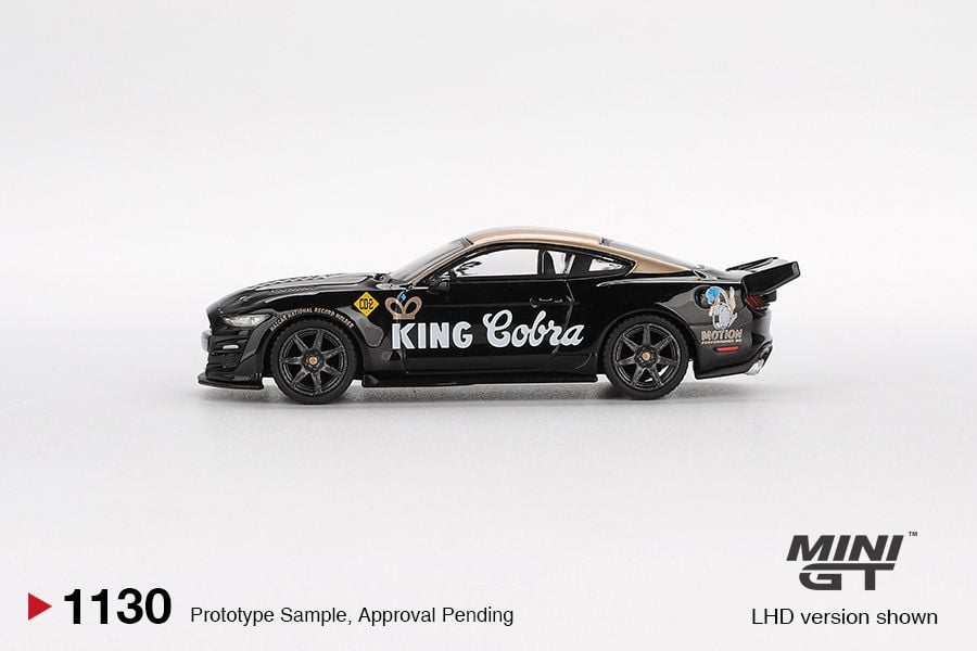 Mini GT Shelby GT500 Dragon Snake Concept Black Gold Blister Packaging MGT01130 1/64 Diecast