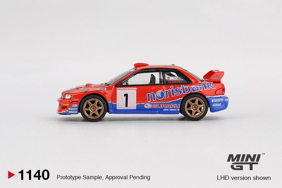 Mini GT Subaru Impreza WRC97 #1 1999 DRM Champion Blister Packaging MGT01140 1/64 Diecast