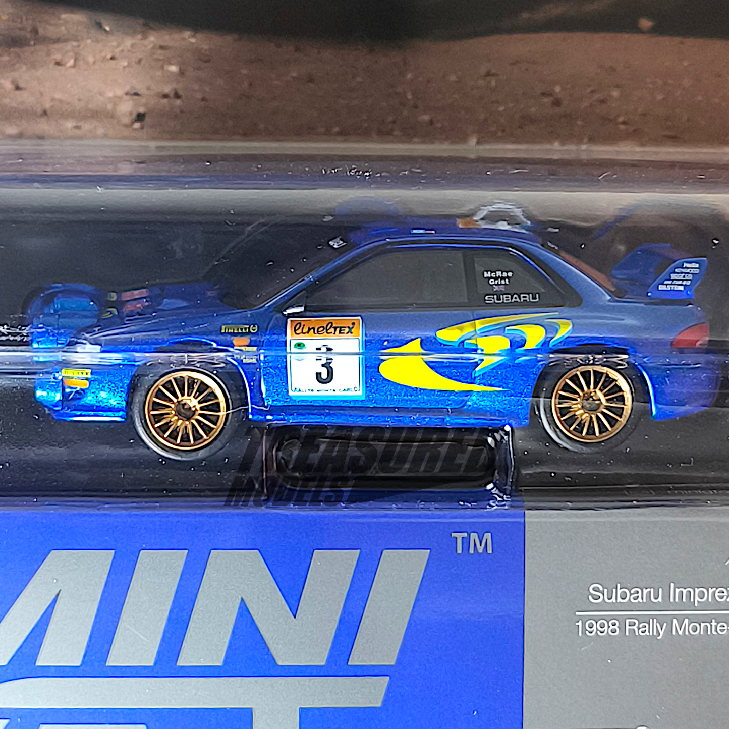 Mini GT Subaru Impreza WRC98 1998 Rally Monte-Carlo 3rd Place #3 Blister Packaging MGT00975 1/64 Die Cast