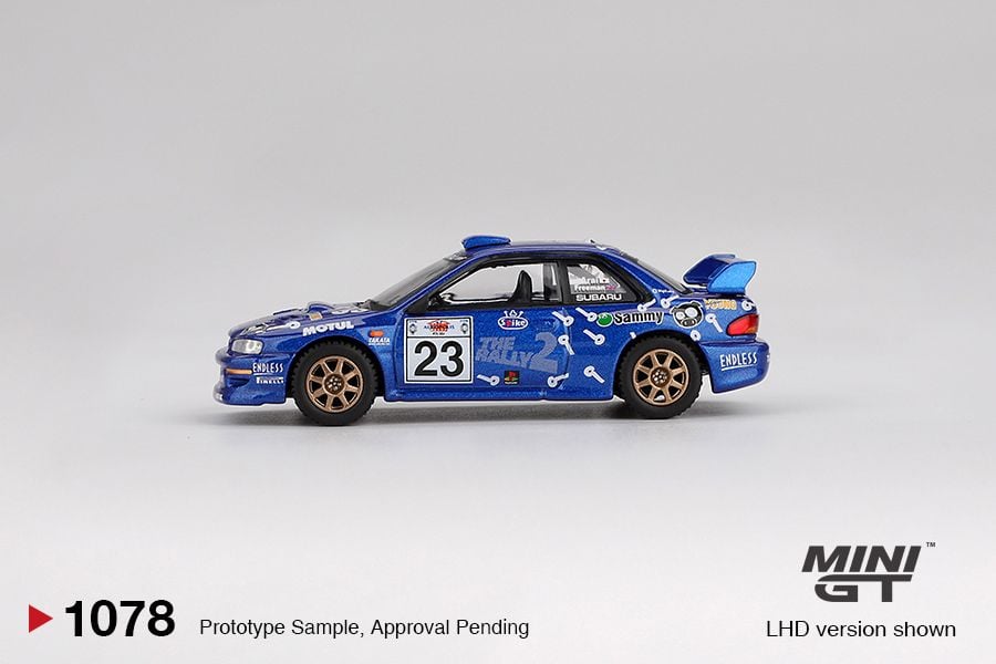 Mini GT Subaru Impreza WRC99 #23 2000 Acropolis Rally Blister Packaging MGT01078 1/64 Die Cast