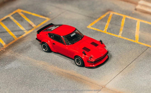 Tarmac Works Nissan Fairlady Z S30 Widebody Red Jon Sibal Hong Kong Toy Car Salon 2025 1/64 Die Cast