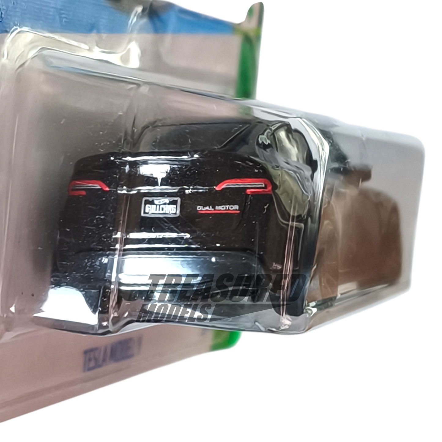 Hot Wheels Tesla Model Y Solid Black 2024 Main Line HW Green Speed 1/64 Diecast
