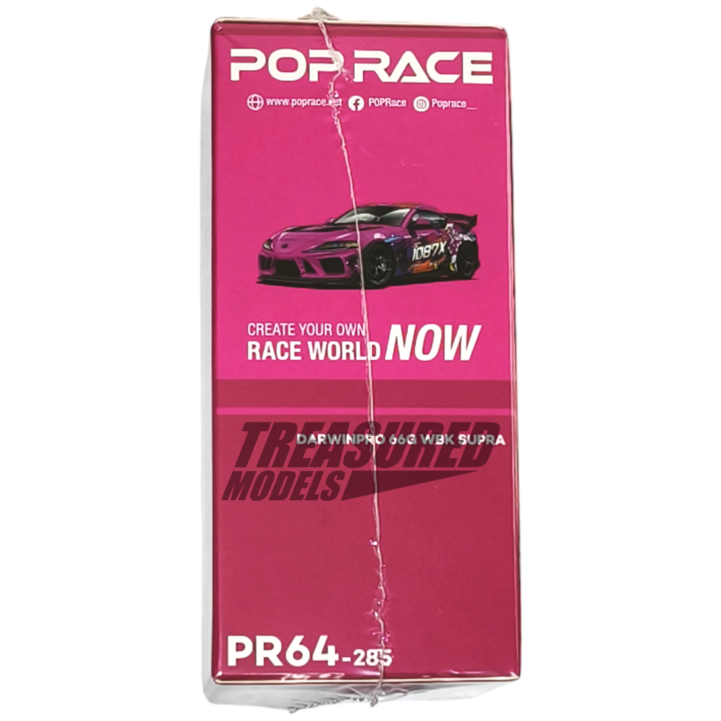 Pop Race Toyota Darwin Pro 66G WBK Supra A90 1087X Lion Dance PR640285 1/64 Die Cast