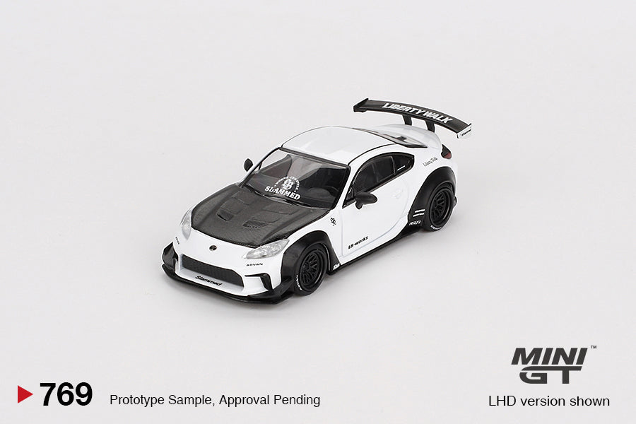 Mini GT Toyota GR86 LB Nation White MGT00769 1/64 Die Cast