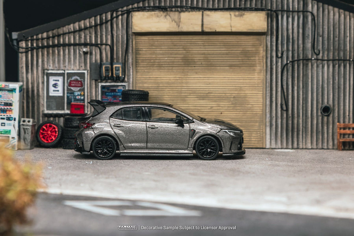 Tarmac Works Toyota GR Corolla Grey (Oil Can Included) T64G-066-GY 1/64 Diecast