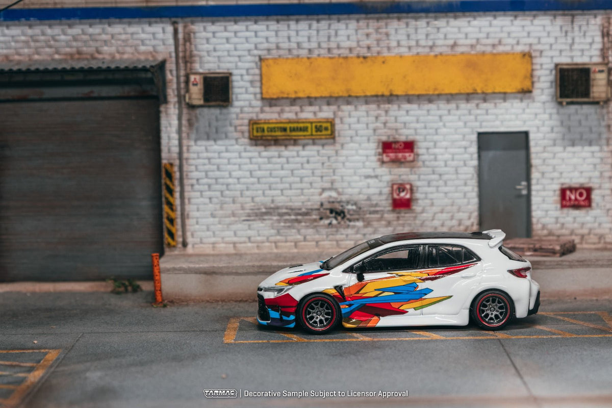 TARMAC WORKS Toyota GR Corolla Widebody White collab w Jon Sibal T64G-063-WH 1/64 Diecast